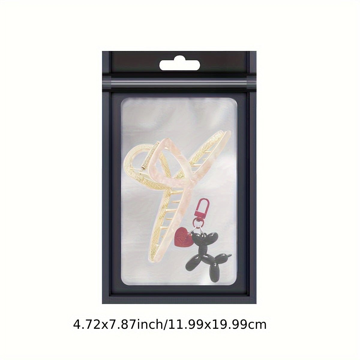 [Holographic Zipper Lock Bags] 100-Pack Holographic Zipper Lock Resealable Bags | Moisture-Proof Aluminum Foil Polyester Film Flat Transparent Window Pouch for Electronics/Jewelry/Cosmetics Organization, 4 Size Options, Non-f