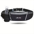 Luan Miao Sports Waist Pack - Black & White, Waterproof Polyester, Adjustable Strap, Multi-Pocket Design for Running, Hiking, and Fitness, Outdoor Gear | Adjustable Waist Pack | Durable Zipper Closure, Running Gear