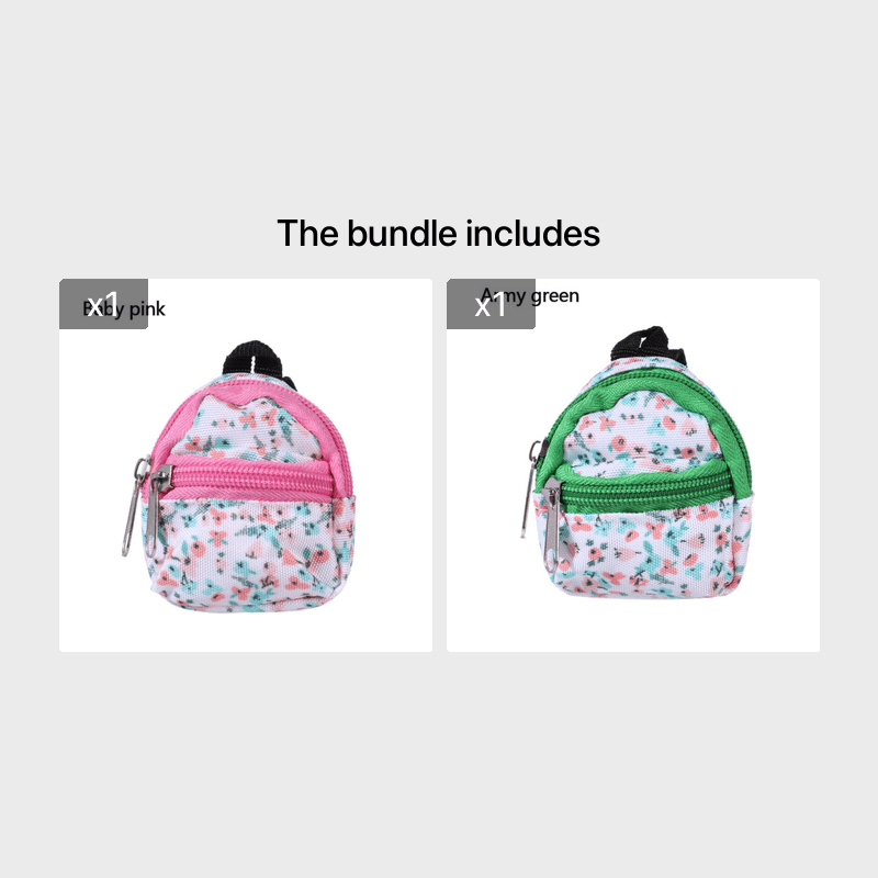 for LABUBU 11.81inch Doll 1/6 BJD Doll Mini Bag Backpack Mini Doll Bag Doll House Decoration Toy Accessories for Gifts Halloween, Christmas Gift