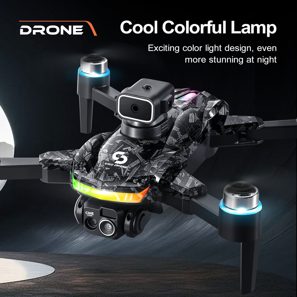 The latest drone in 2025. Screen control remote control. Long battery life Colorful LED lights. The best gift for the festival