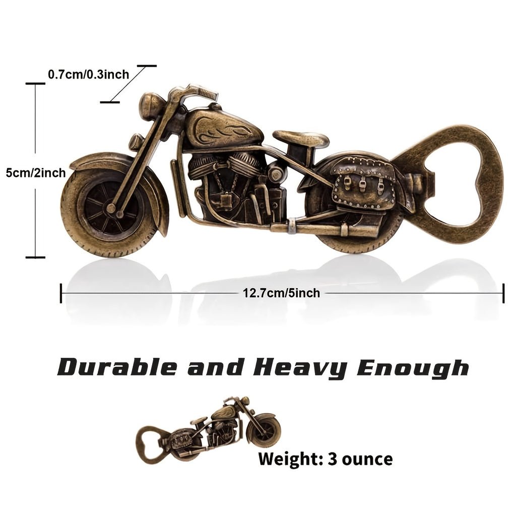 1pc Golden Motorcycle Bottle Opener - Perfect Gift for Beer Lovers and Men - 5 Inches/2 Inches/0.3 Inches - 3 Ounces