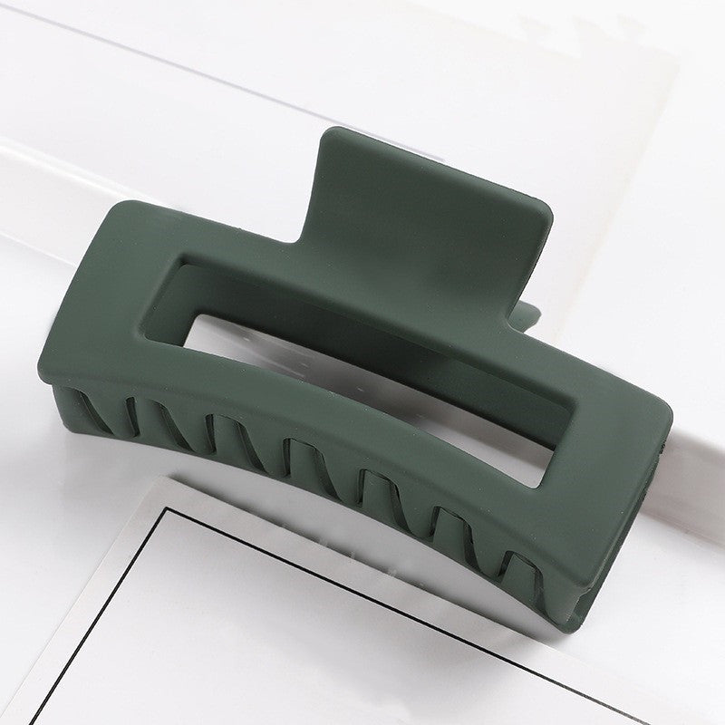 Multicolor Large Thick Acrylic Hair Clip Rectangle Hairclip Long Hair Resin Claw Clips Nonslip Jaw Clips