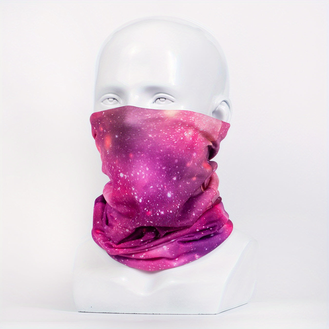 QUALICOS Seamless Sports Scarf - Versatile Neck Gaiter, Headband & Wristband with Vibrant for galaxy & Starry Night Patterns, Unisex All-Season Outdoor Gear for Hiking, Cycling & Fitness, Hiking Accessory, Stylish Headgear, D