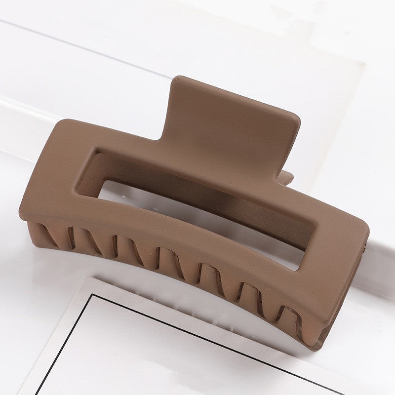 Multicolor Large Thick Acrylic Hair Clip Rectangle Hairclip Long Hair Resin Claw Clips Nonslip Jaw Clips