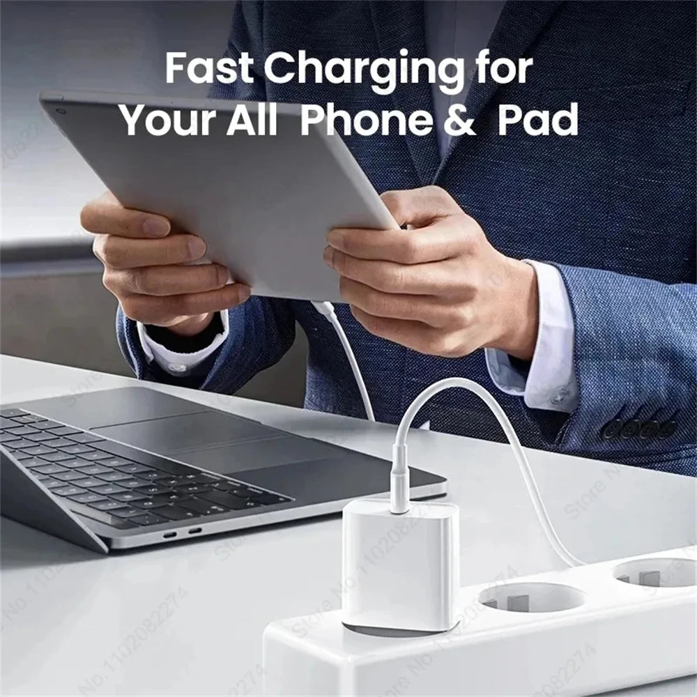 PD 40W Fast Charger For iPhone 14 13 12 11 15 16 Pro Max Phone Charger For iPhone 15 16 Plus USB C Cable Fast Charging Data Line