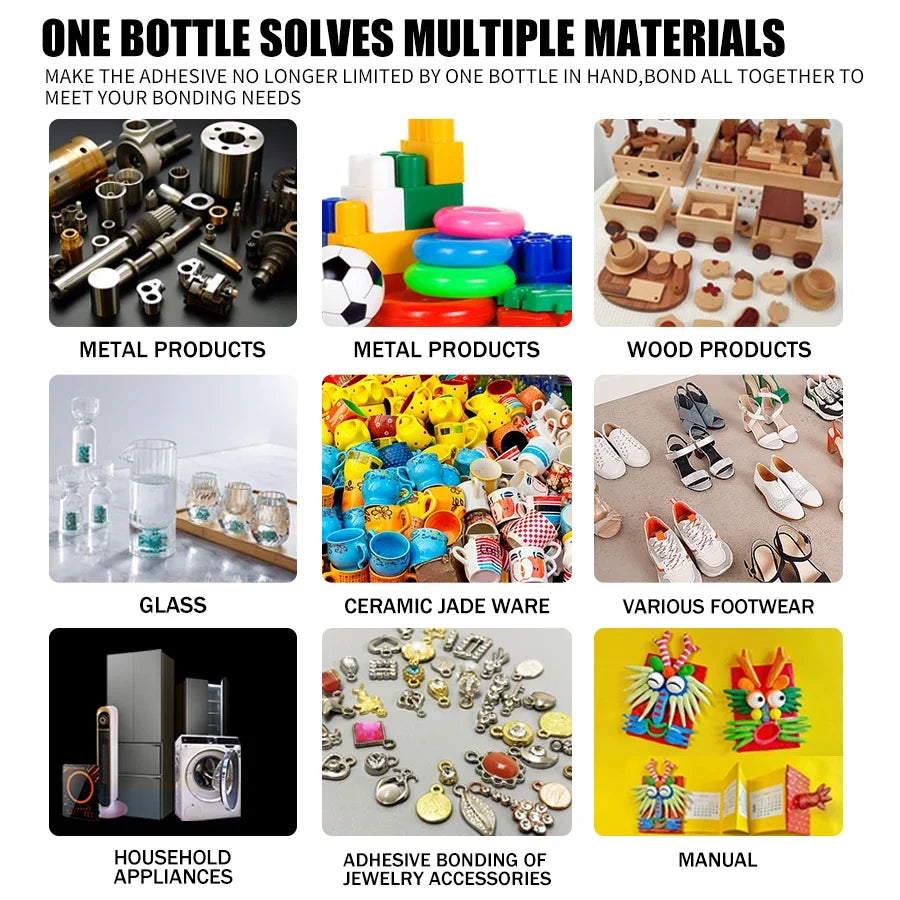 JXVX 1-5pcs 502 Super Glue Instant Quick-drying Cyanoacrylate Adhesive Leather Rubber Wood Metal Strong Bond Liquid Glue Tool