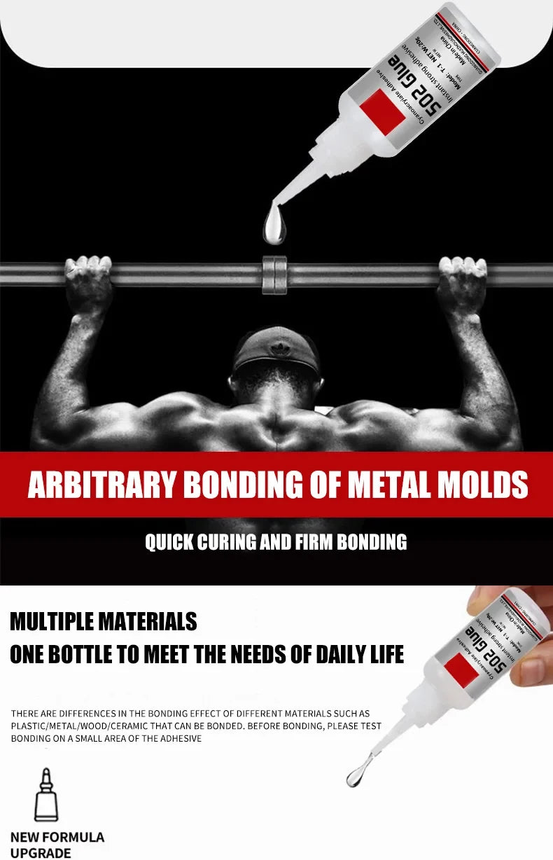 JXVX 1-5pcs 502 Super Glue Instant Quick-drying Cyanoacrylate Adhesive Leather Rubber Wood Metal Strong Bond Liquid Glue Tool