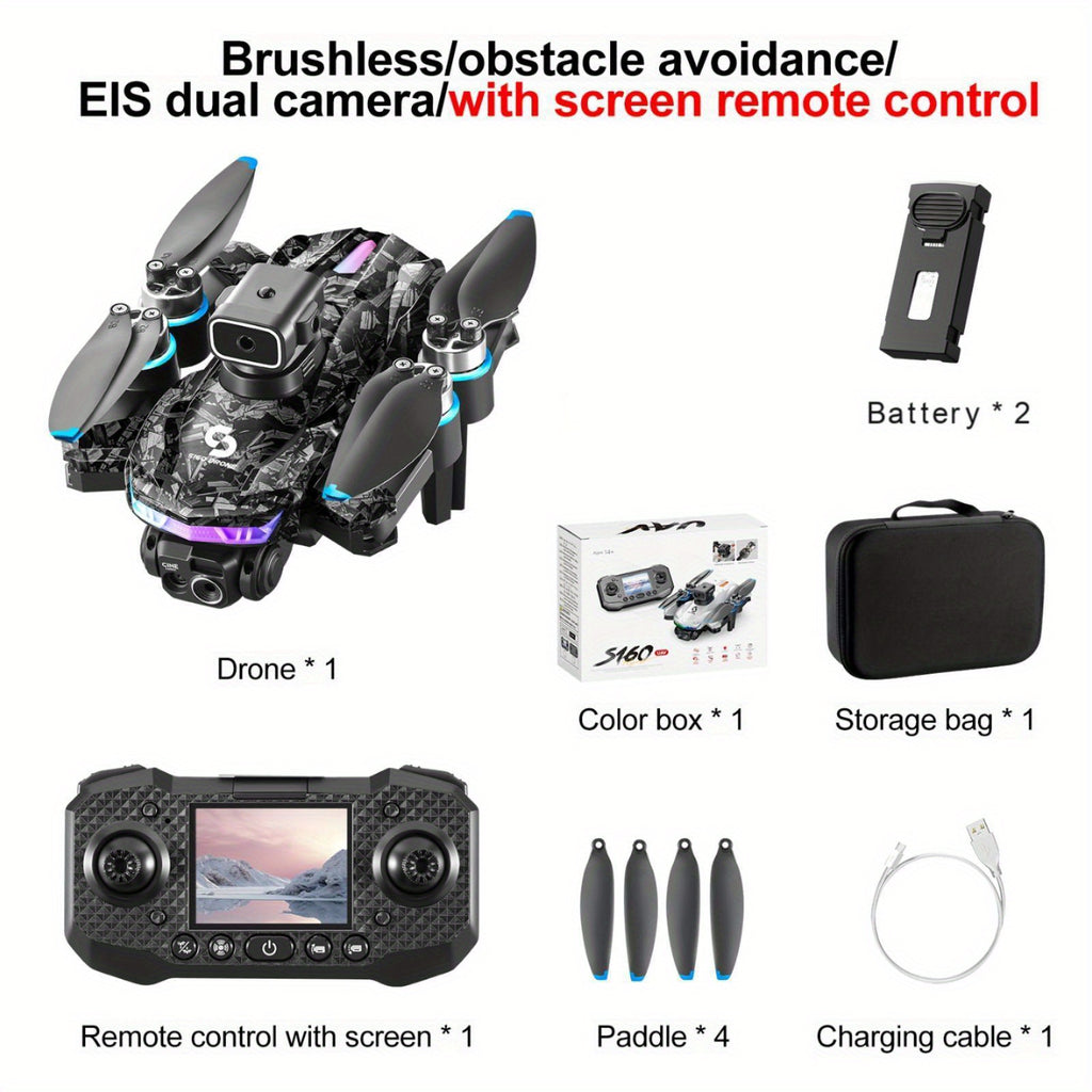 The latest drone in 2025. Screen control remote control. Long battery life Colorful LED lights. The best gift for the festival