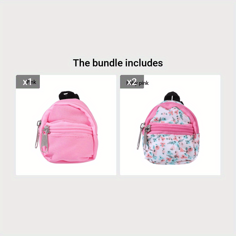 for LABUBU 11.81inch Doll 1/6 BJD Doll Mini Bag Backpack Mini Doll Bag Doll House Decoration Toy Accessories for Gifts Halloween, Christmas Gift