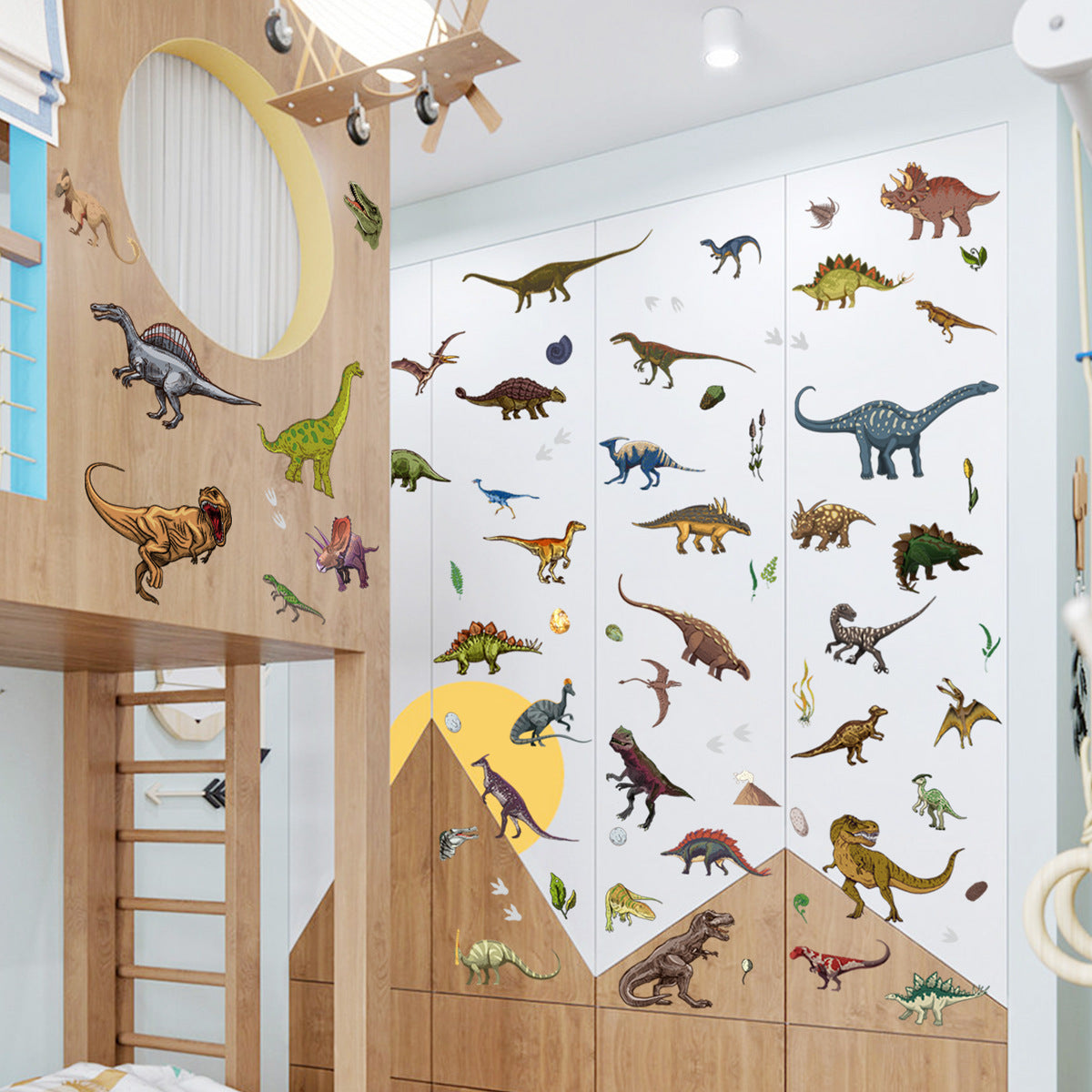 1 Set Glow-in-the-Dark Dinosaur Wall Decor - Removable Waterproof Wall Stickers for Living Room Bedroom Home Decor