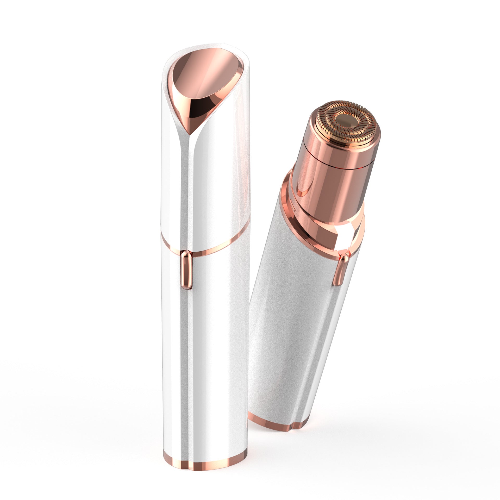 [Painless Facial Hair Remover] Conduroma Women's Painless Facial Hair Remover | Cordless, AA Battery-Powered (Not Included), Elegant Metallic Finish - for Face, Upper Lip, Chin, Bikini Line - Travel-Friendly, Sleek Design, Sm