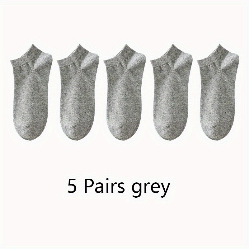 Women'S Classic Invisible Socks, Solid Color, Polyester 94% Spandex 6%, Knit Fabric, 200g/m², Hand Wash, for Women