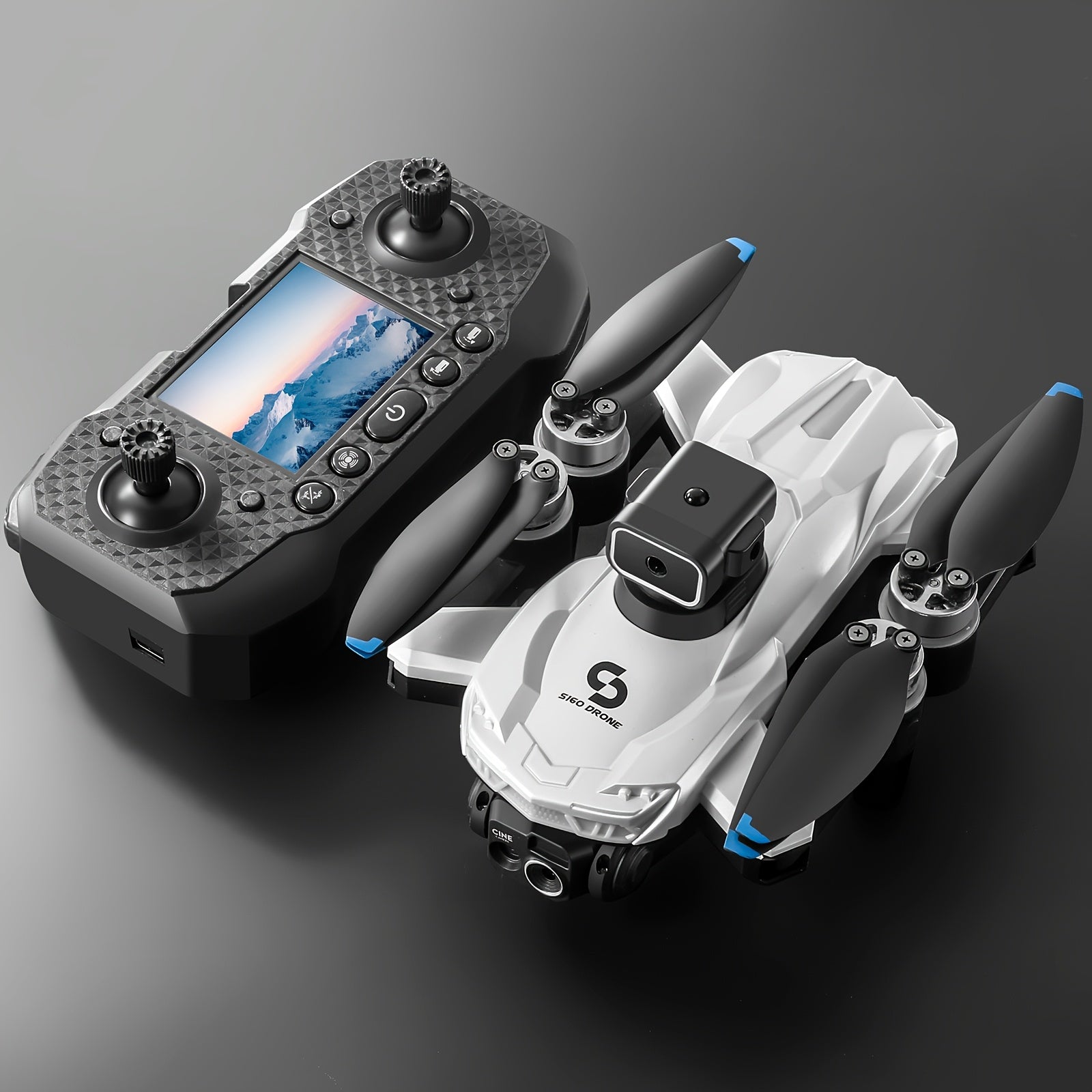 The latest drone in 2025. Screen control remote control. Long battery life Colorful LED lights. The best gift for the festival