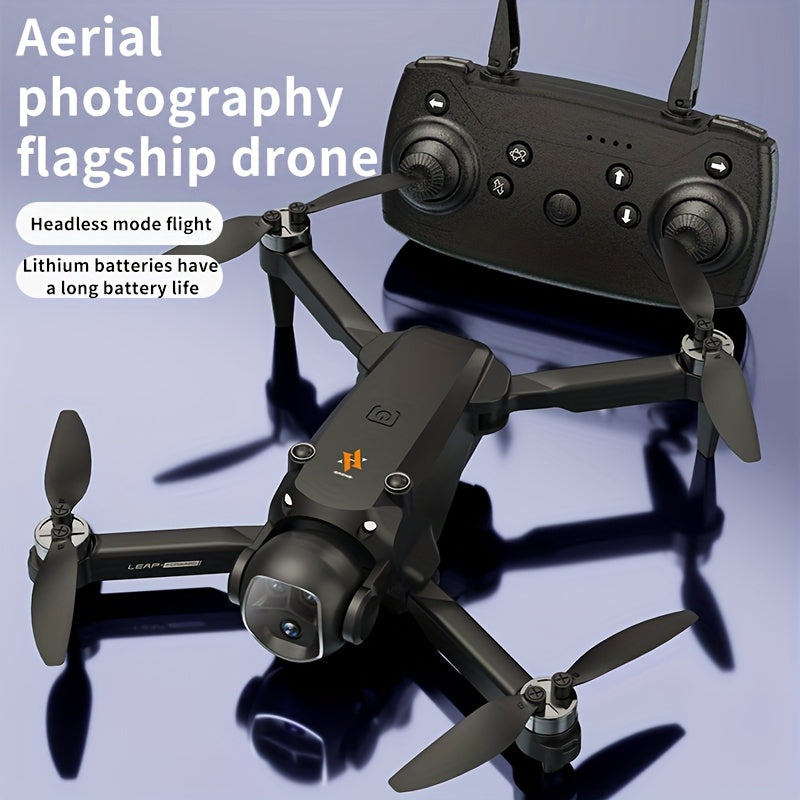 VR Folding Drone with Head-Mounted VR Glasses - 360° Flip, 90° Adjustable Camera, Brushless Motors, Optical Flow Positioning