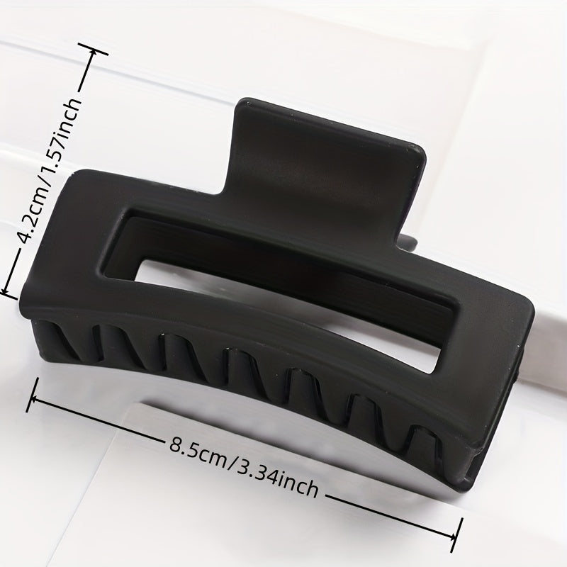 Multicolor Large Thick Acrylic Hair Clip Rectangle Hairclip Long Hair Resin Claw Clips Nonslip Jaw Clips