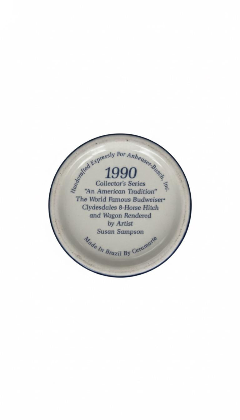 1990 Budweiser Holiday Stein CS112 'An American Tradition'