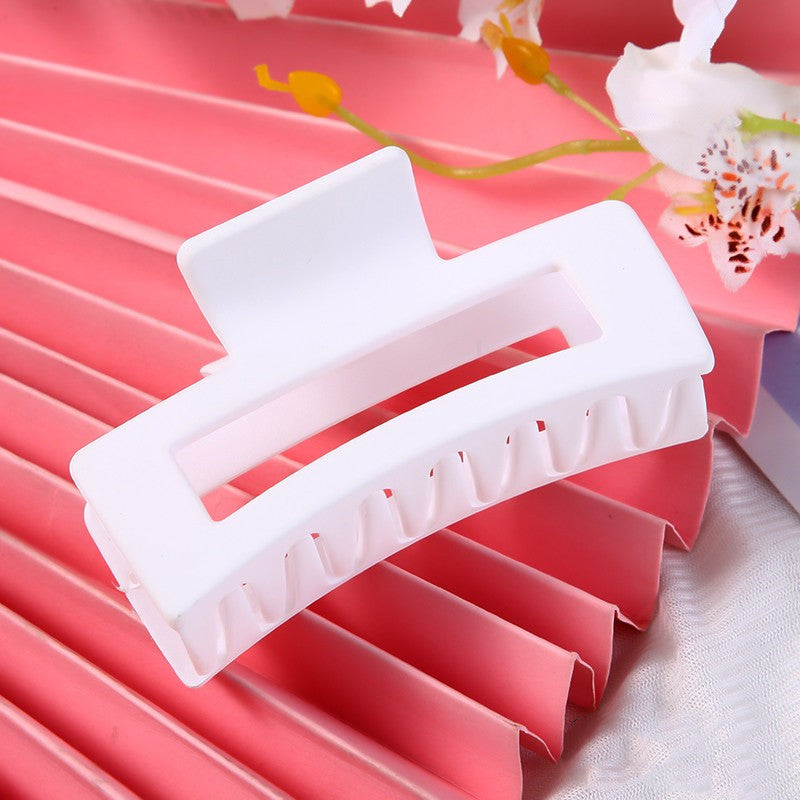 Multicolor Large Thick Acrylic Hair Clip Rectangle Hairclip Long Hair Resin Claw Clips Nonslip Jaw Clips