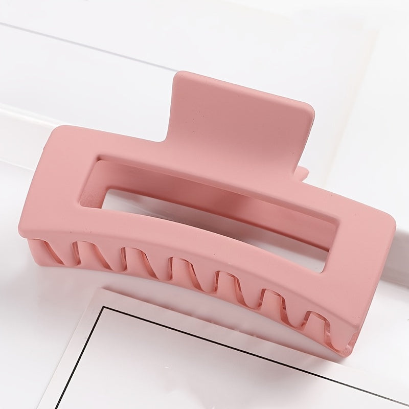 Multicolor Large Thick Acrylic Hair Clip Rectangle Hairclip Long Hair Resin Claw Clips Nonslip Jaw Clips