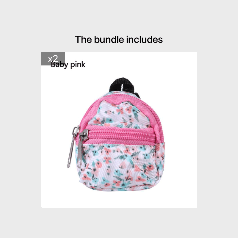 for LABUBU 11.81inch Doll 1/6 BJD Doll Mini Bag Backpack Mini Doll Bag Doll House Decoration Toy Accessories for Gifts Halloween, Christmas Gift