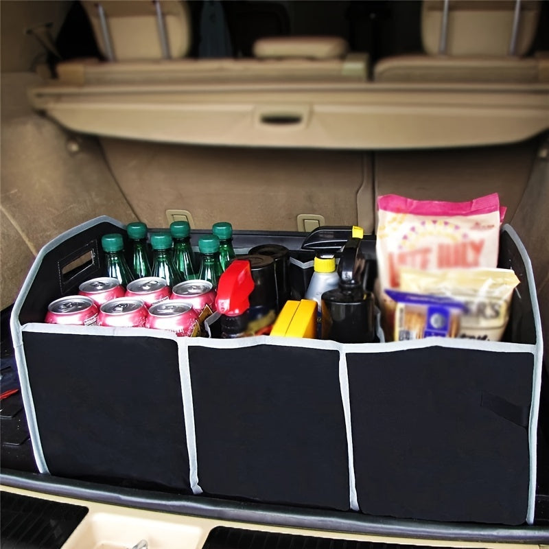 Car Trunk Cargo Storage Bag, Foldable Black Storage Box For Car And Trunk